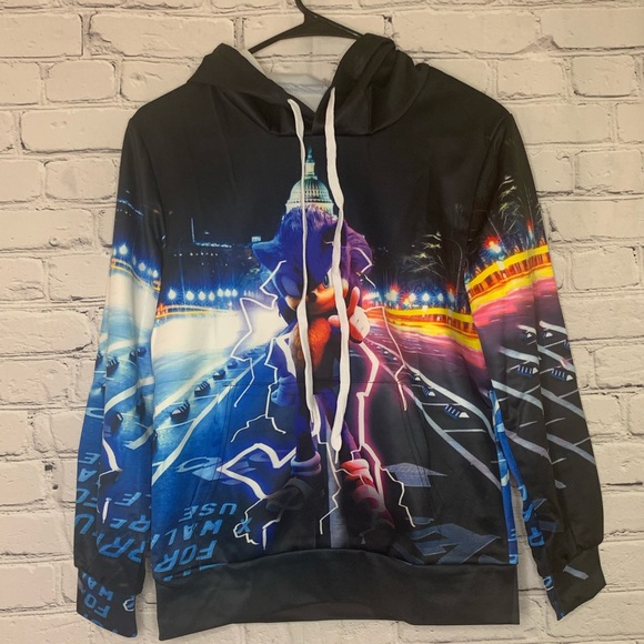 NWOT Boys Sonic Hoodie Sweater - Picture 2 of 5